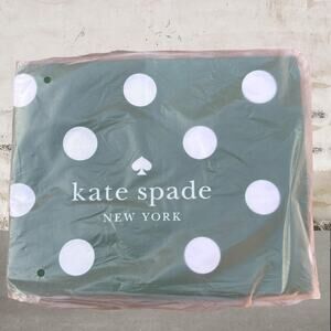Kate Spade NWT Large Tote Green & White Polka Dot